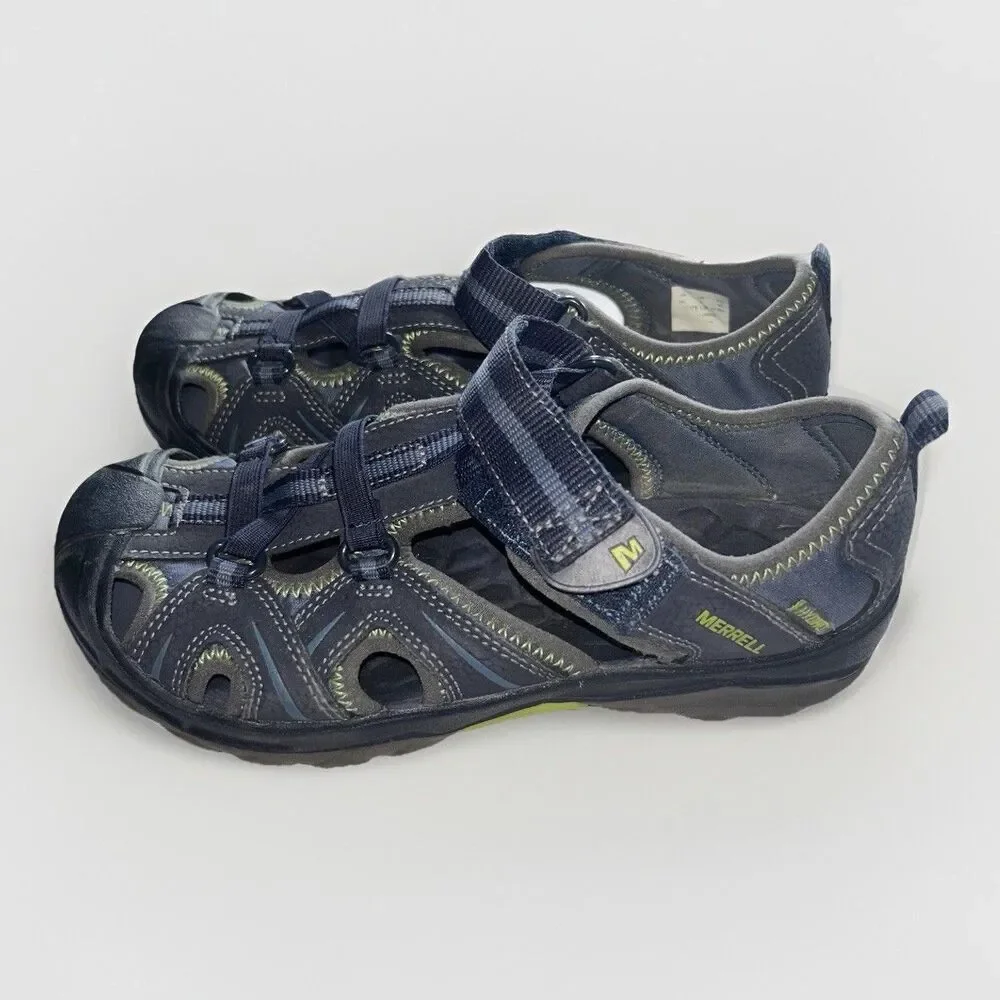 Merrell Hydro Youth‎ Hiking Sandals Size 4W Blue Gray
